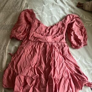 Pink Dress w/ Bow tie in the back